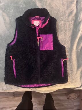 J.Crew Crewcuts Girls Sherpa Fleece Vest size 8 years